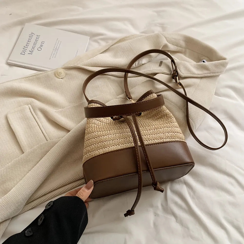 Woven Bucket Bag