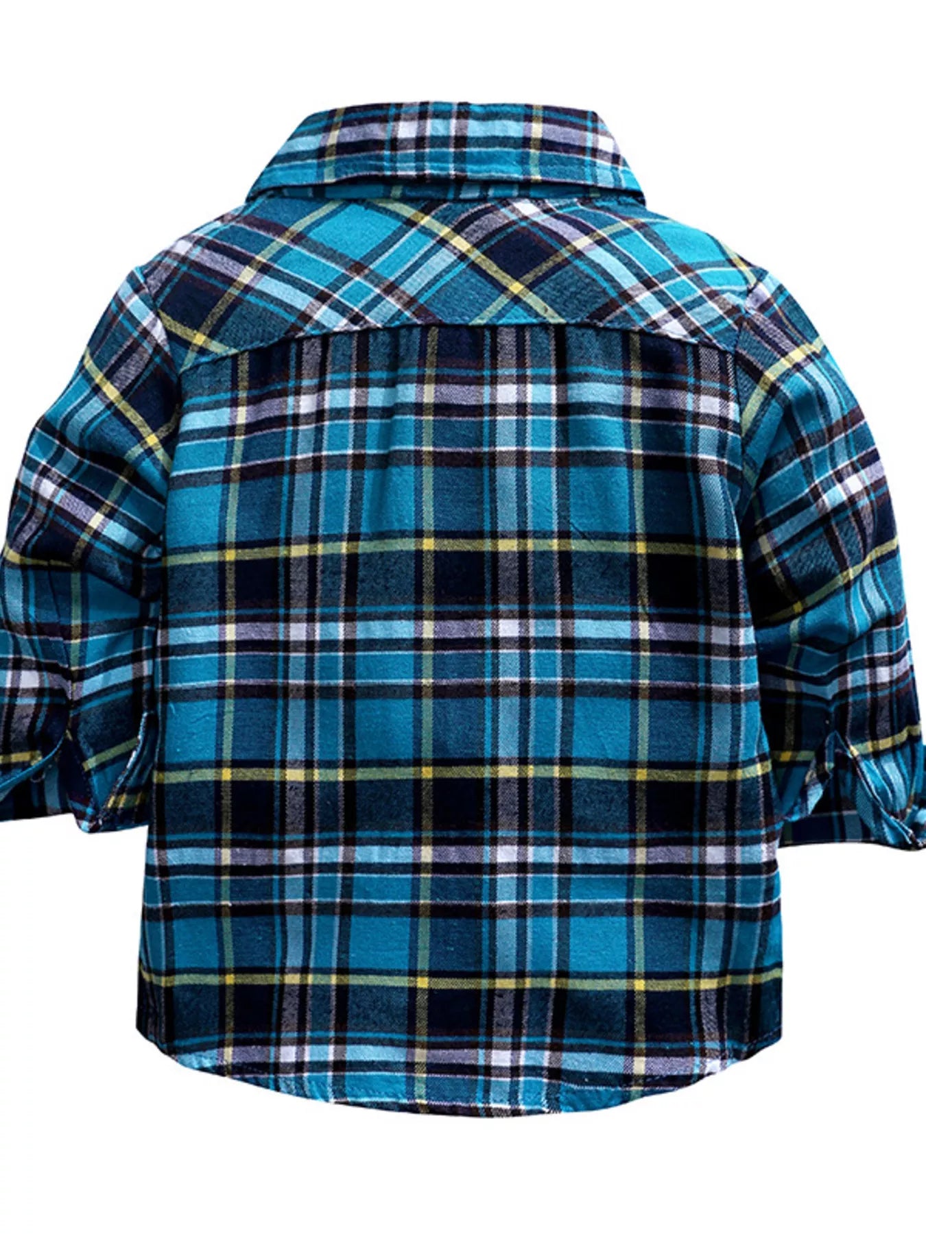 Boy's Plaid Shirt and Jeans Outfit Set