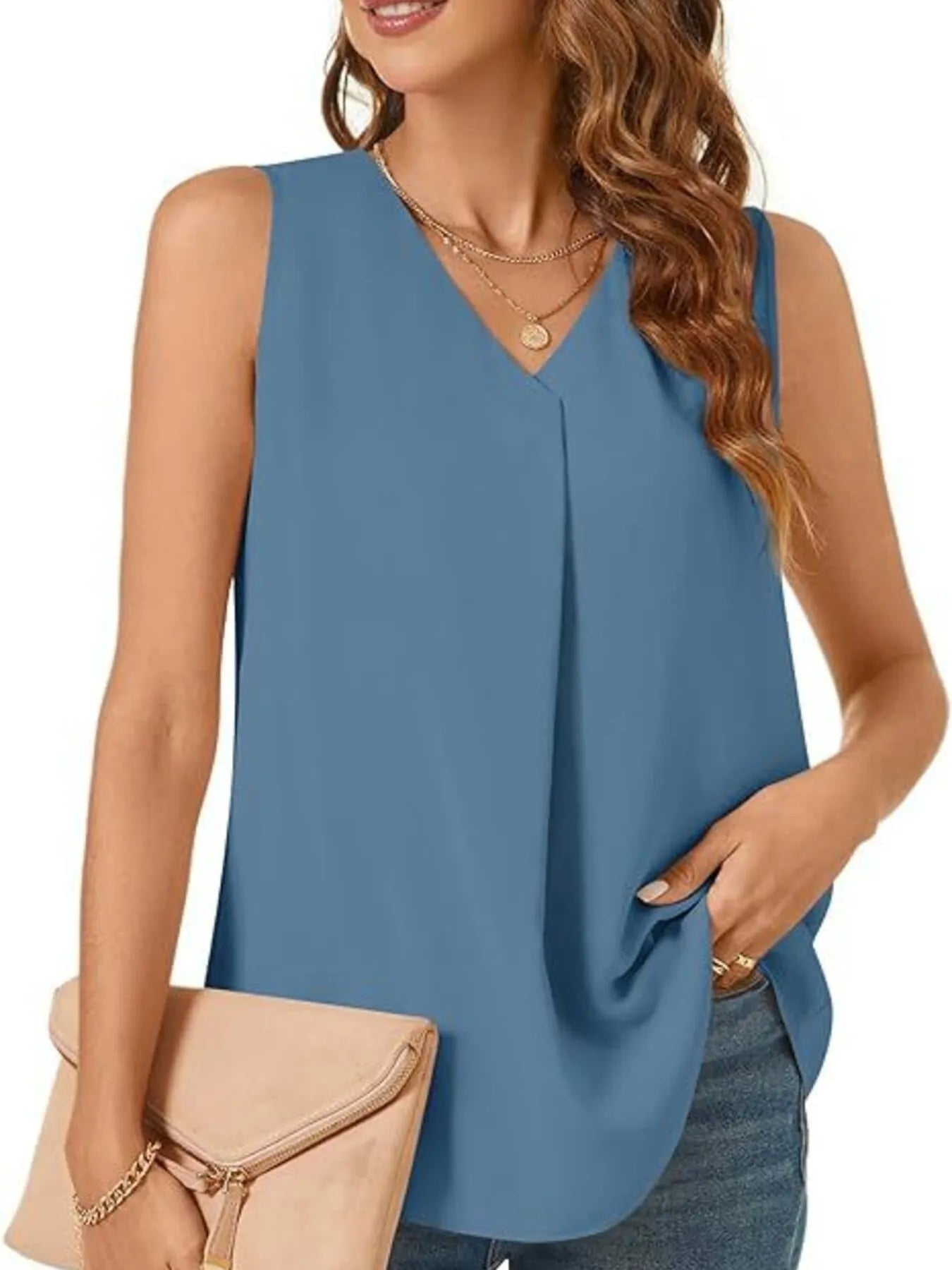 Women's V-Neck Sleeveless Tank