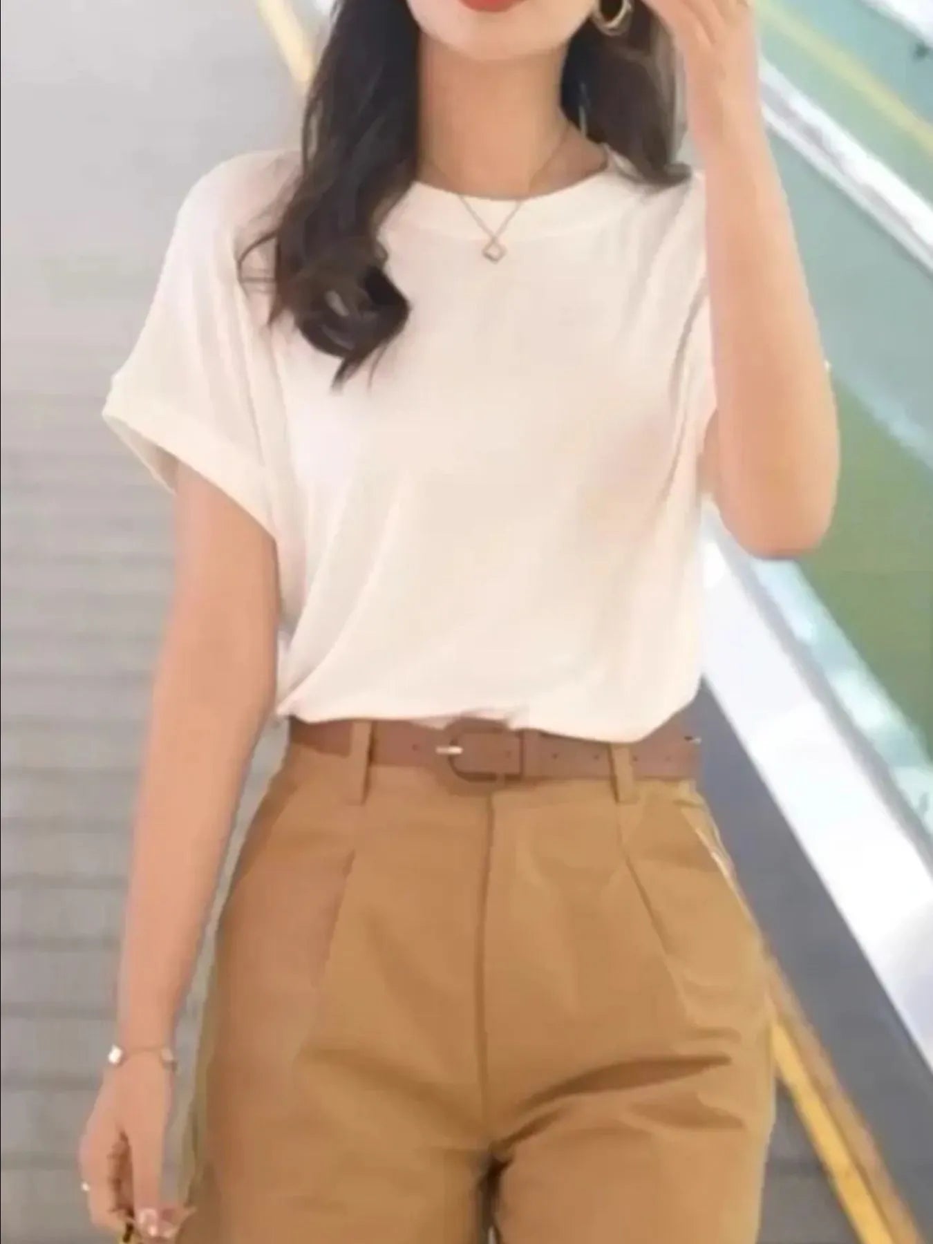 Women's Classic Tee with Cuffed Sleeves
