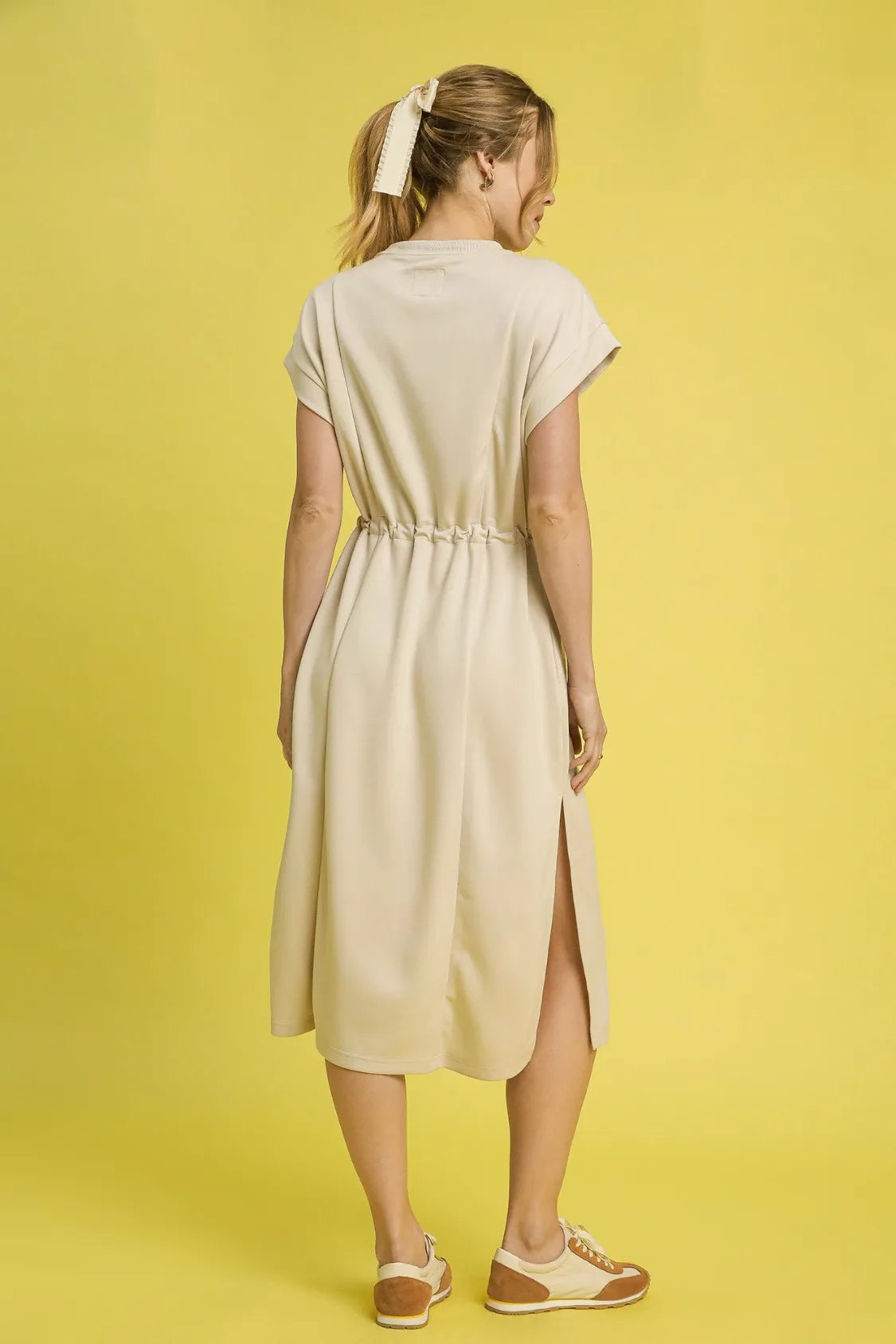 Ecru Midi Tee Dress
