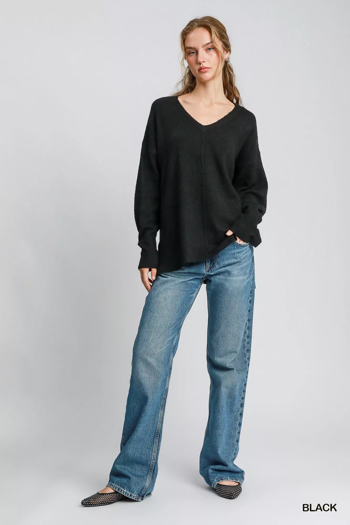 Wool Blend Oversized Sweater