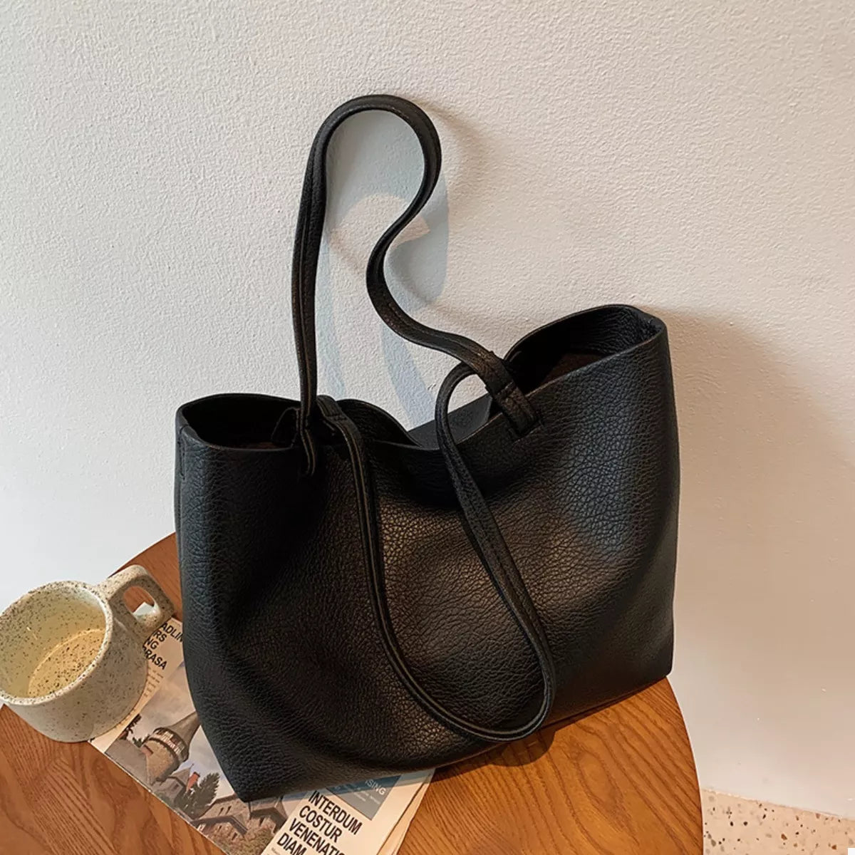 Vegan Leather Tote Bag