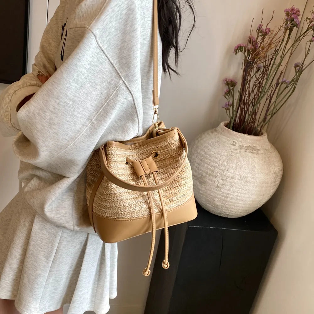 Woven Bucket Bag