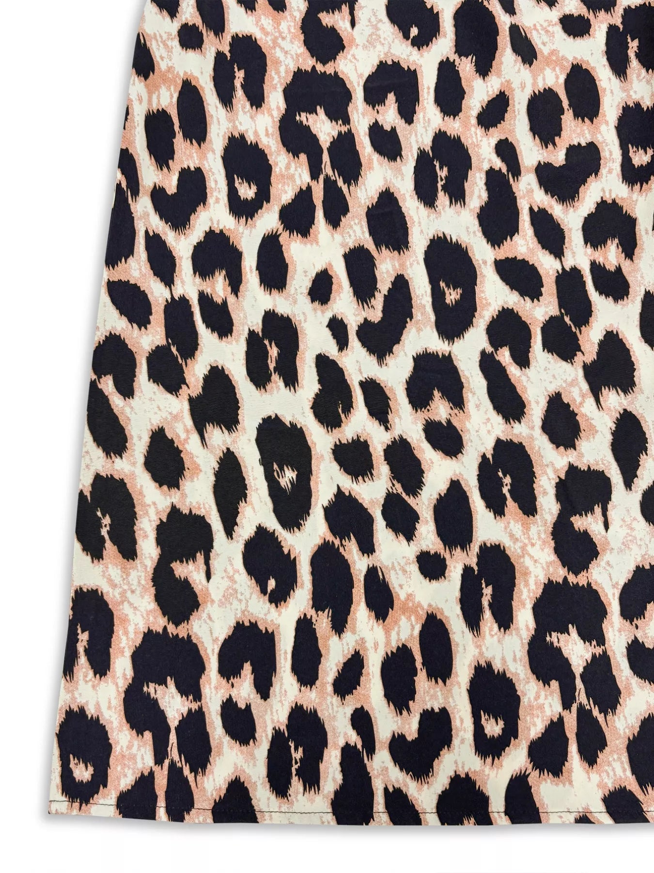 Leopard Print Wrap Midi Dress