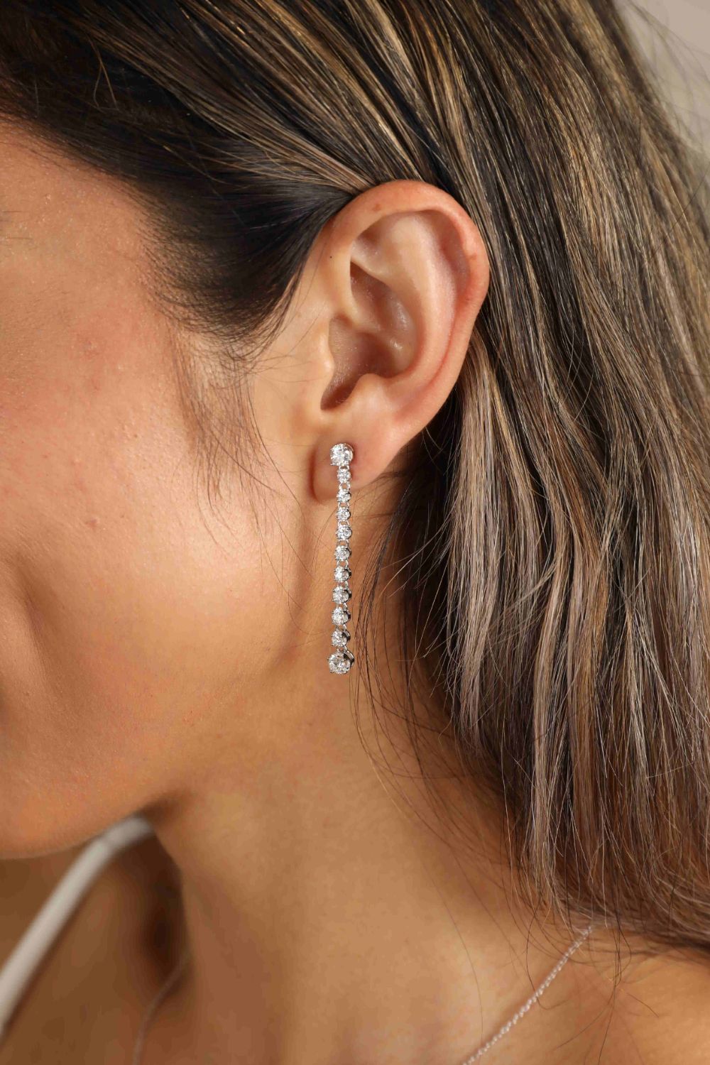 Moissanite Drop Earrings