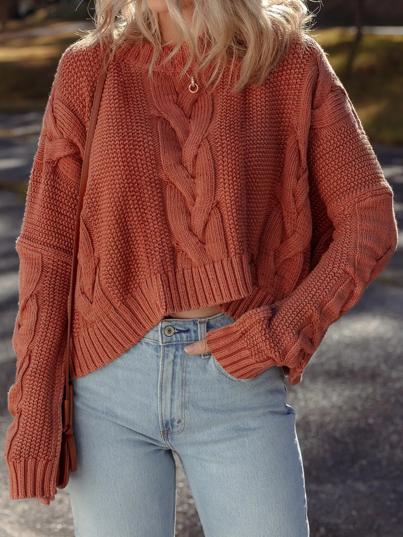 Chunky Cable-Knit Sweater
