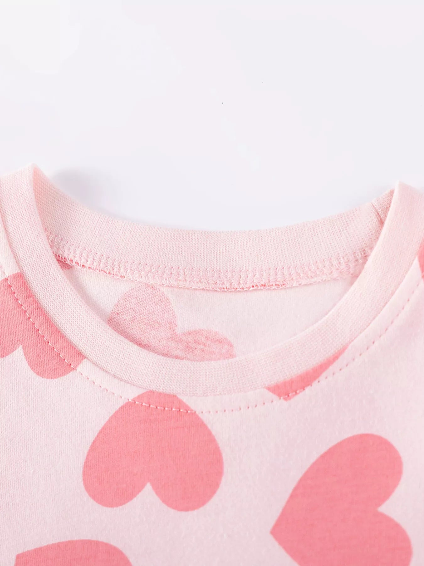 Girl's Heart Print Dress - Side View