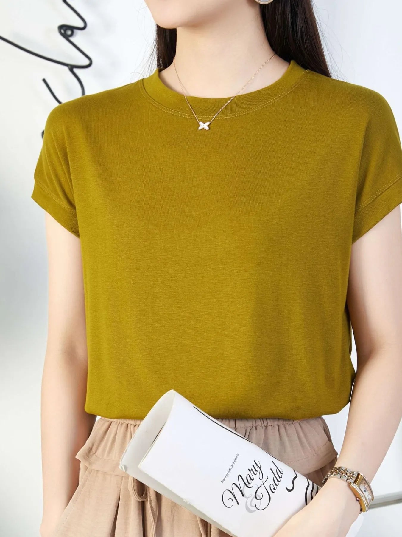 Women's Classic Tee with Cuffed Sleeves