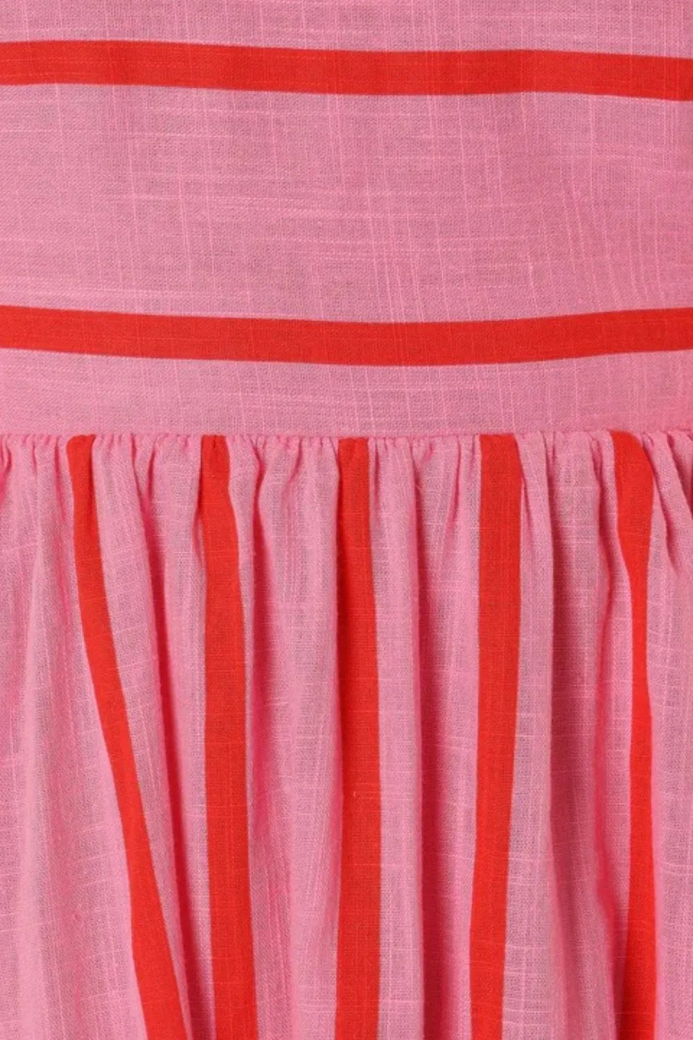 Striped Square Neck Maxi Dress