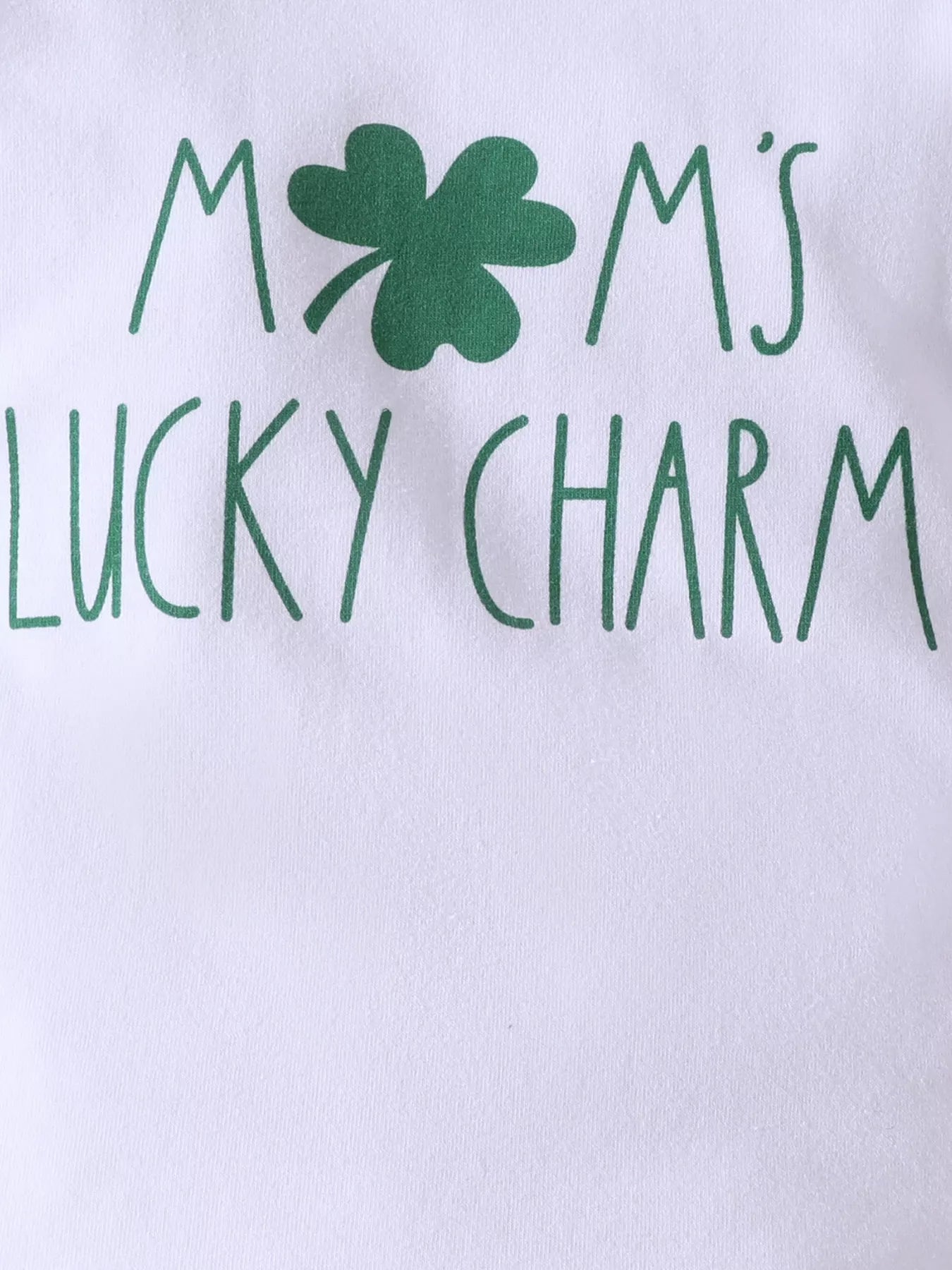 Lucky Charm Bodysuit and Flare Pants Set with Headband