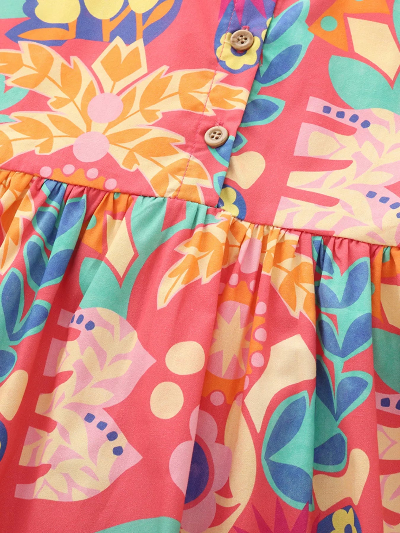 Girl's Floral Print Dress