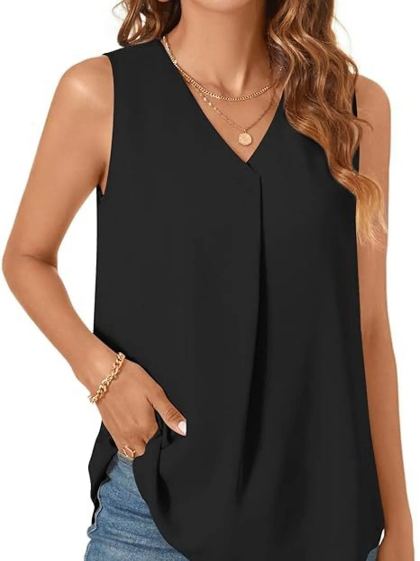 Women's V-Neck Sleeveless Tank