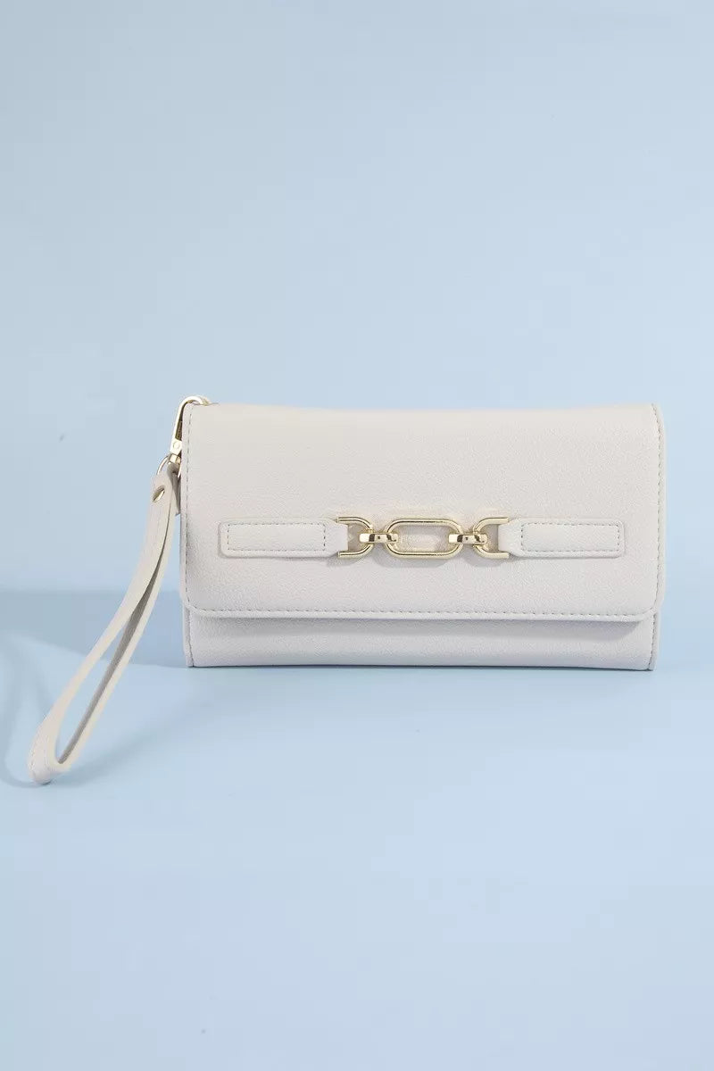 Chain Buckle Wristlet Wallet