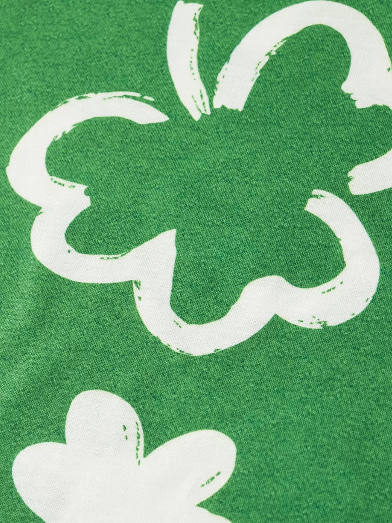 Lucky Clover Print T-Shirt and Shorts Set - Side View