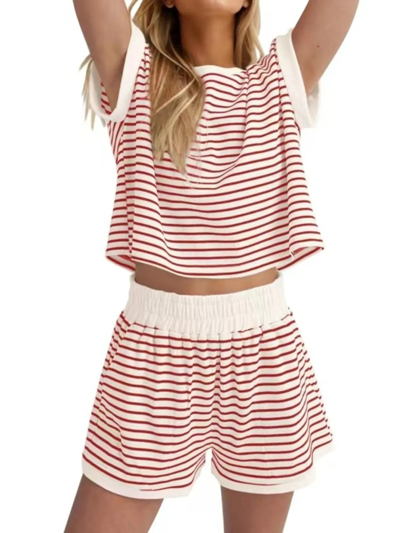So Striped T-Shirt and Shorts Set