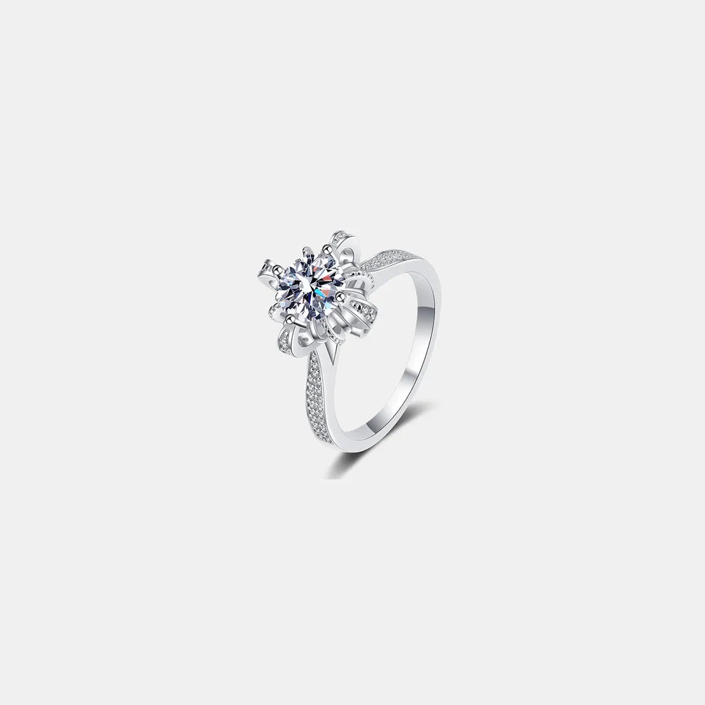 1 Carat Moissanite High-Profile Ring
