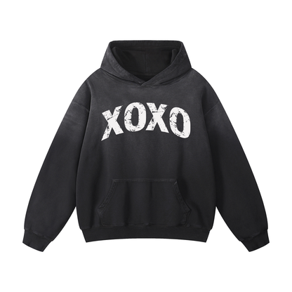XOXO Vintage Oversized Hoodie - Detail View 6