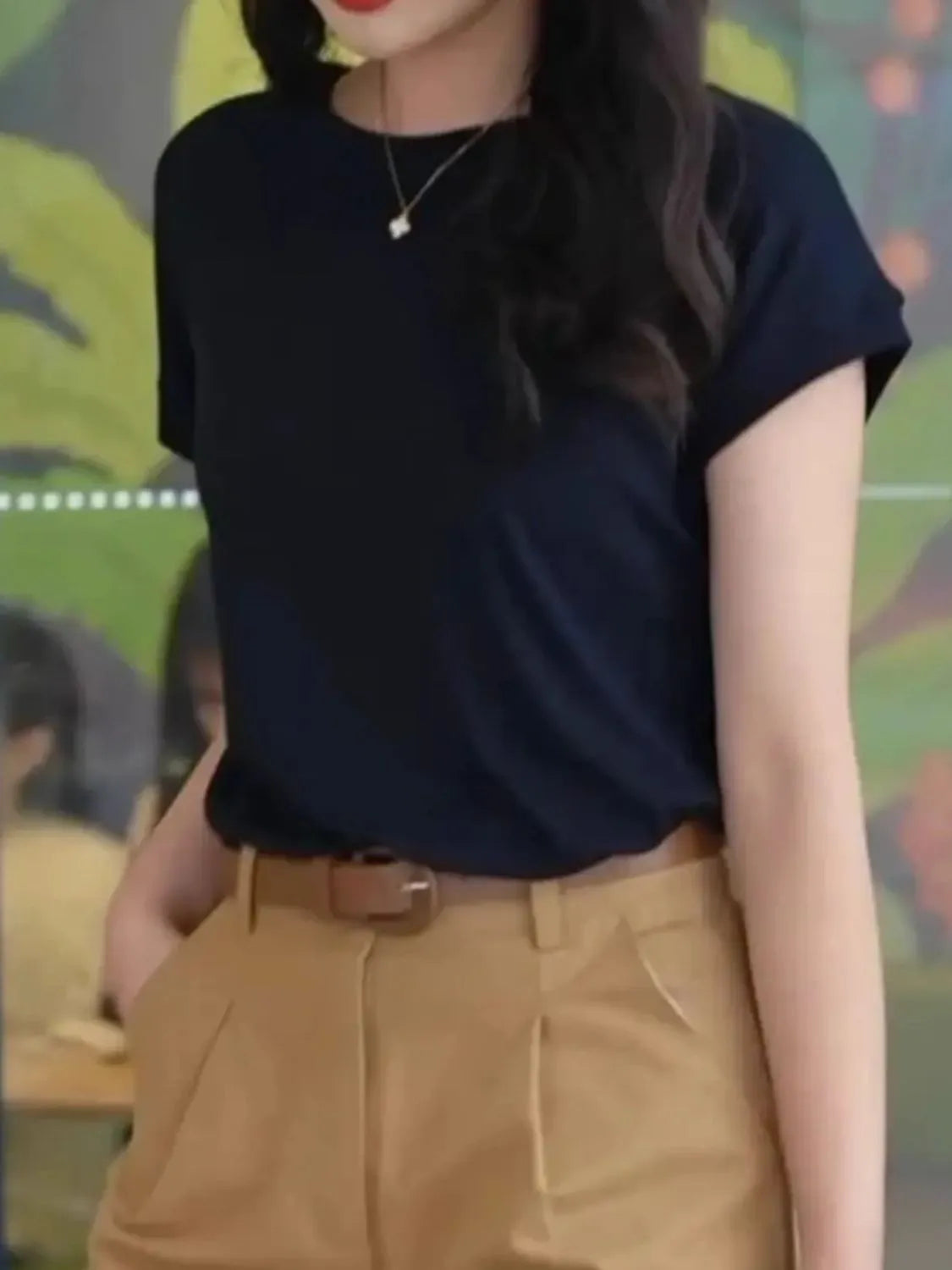 Women's Classic Tee with Cuffed Sleeves