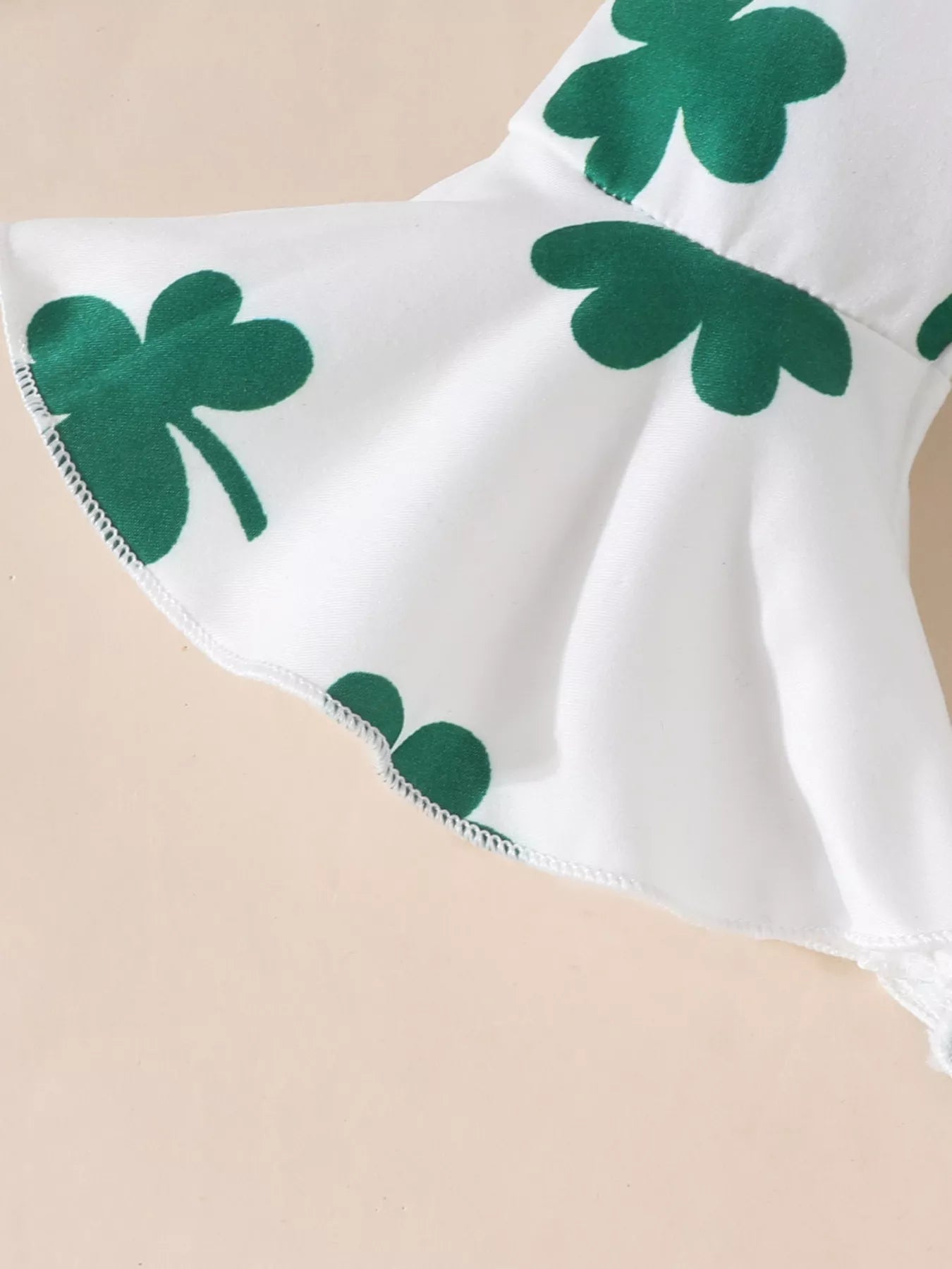 Lucky Charm Bodysuit and Flare Pants Set with Headband - Detail View 4