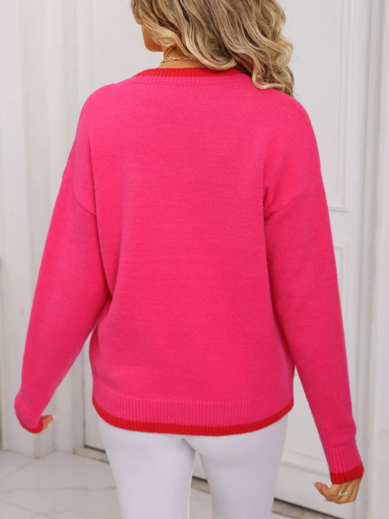 Strawberry Crew Neck Sweater - Detail View 7