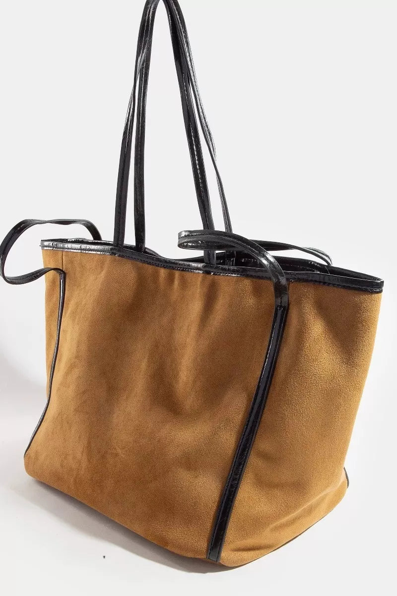 Slouchy Suede Tote Bag