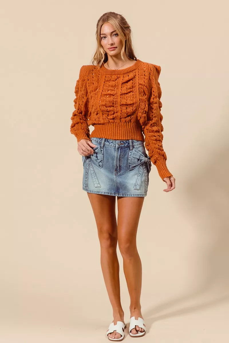 Coquette Denim Mini Skirt