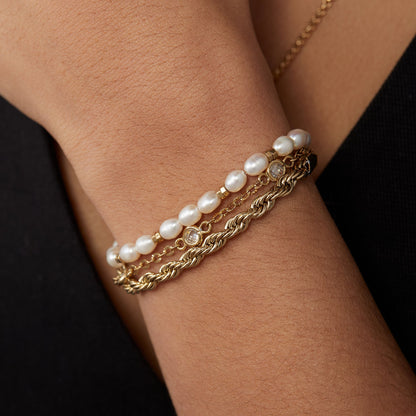 Crystal + Pearl Stranded™ Bracelet Set - Alex and Ani