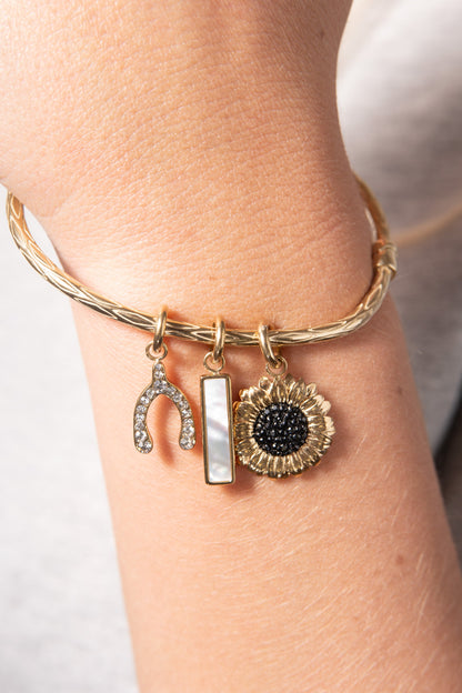 Mother of Pearl Interchangeable Bar Charm - Alex and Ani - Side View
