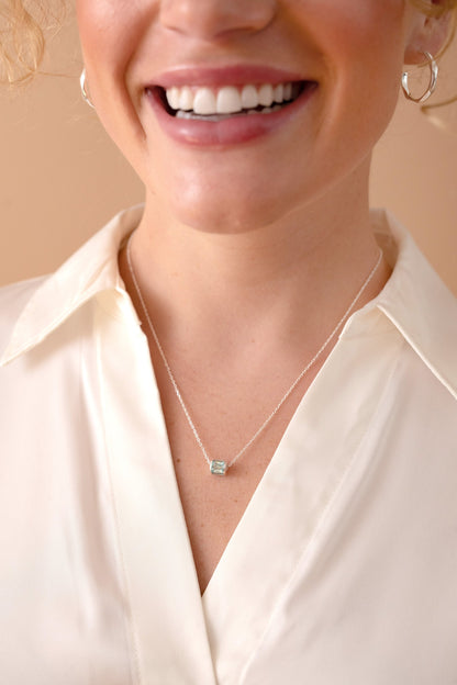 March Birthstone Precious Pendant Necklace - Alex and Ani - Detail View 7