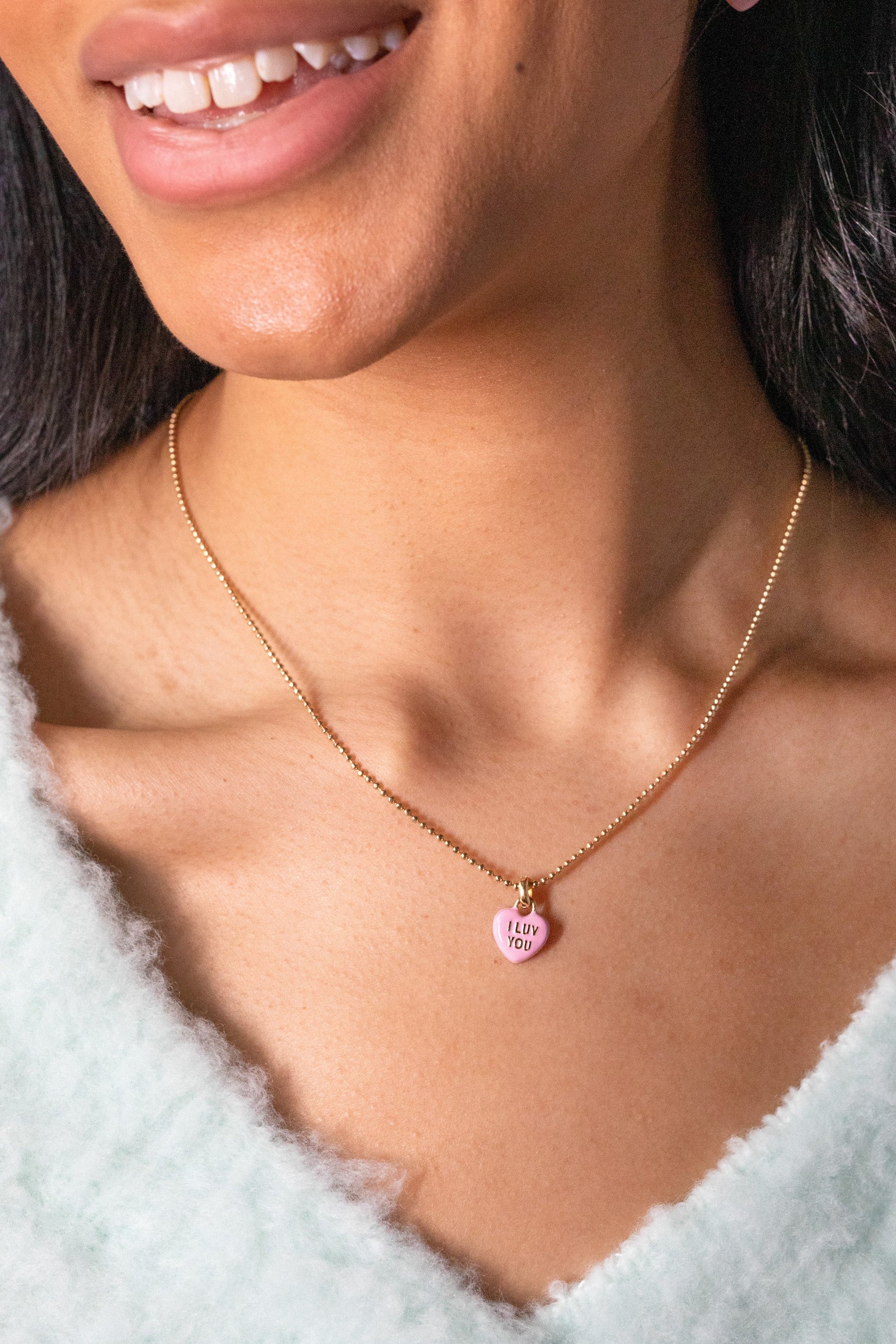 Sweethearts® 'I Luv You' Charm Necklace - Alex and Ani - Detail View 5