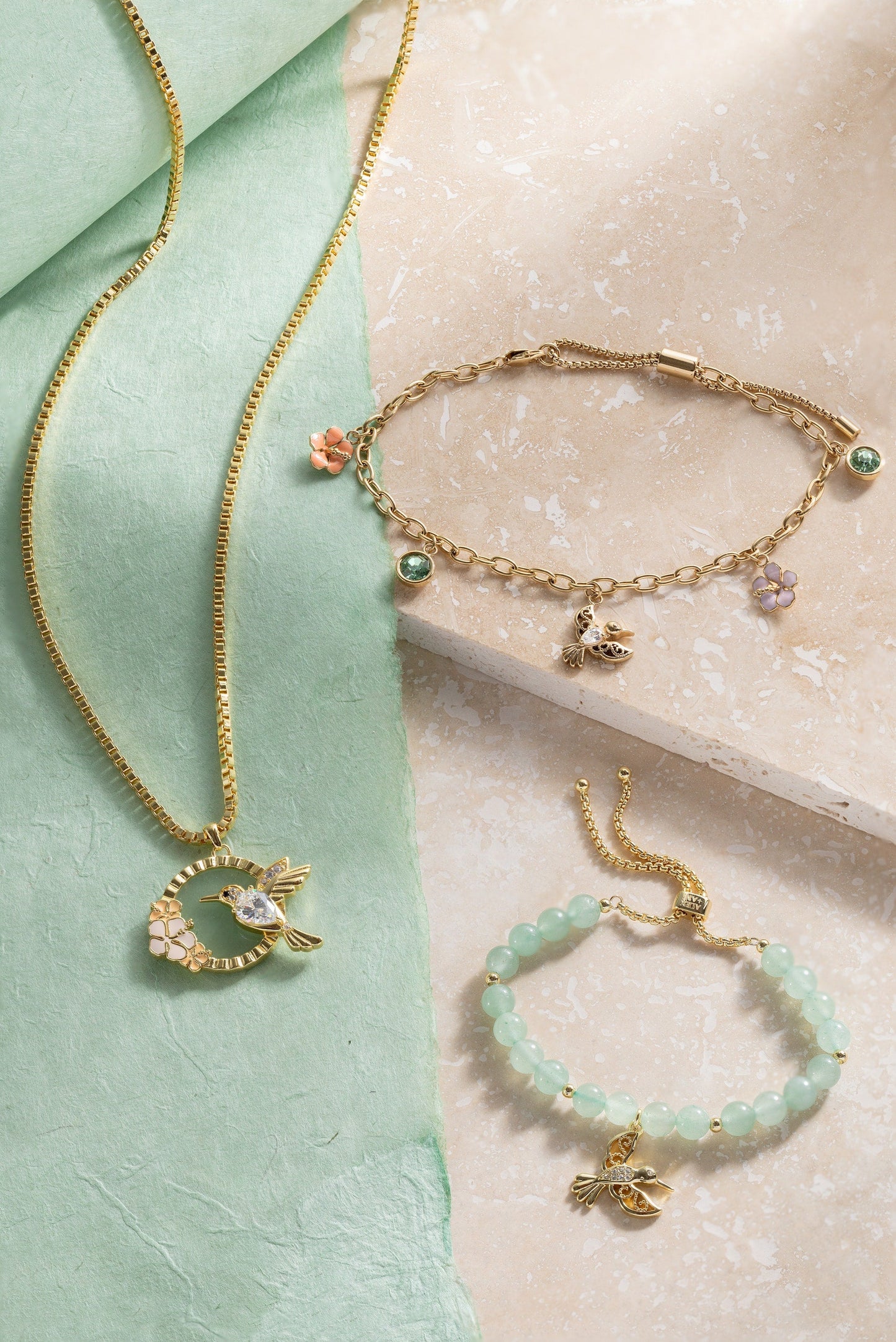 Hummingbird Gemstone Bolo Bracelet - Alex and Ani