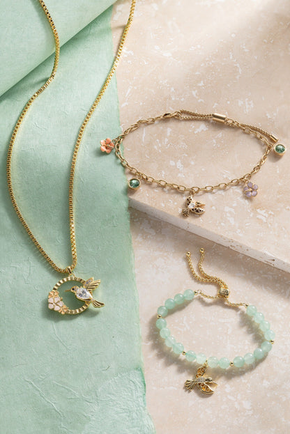 Hummingbird Gemstone Bolo Bracelet - Alex and Ani