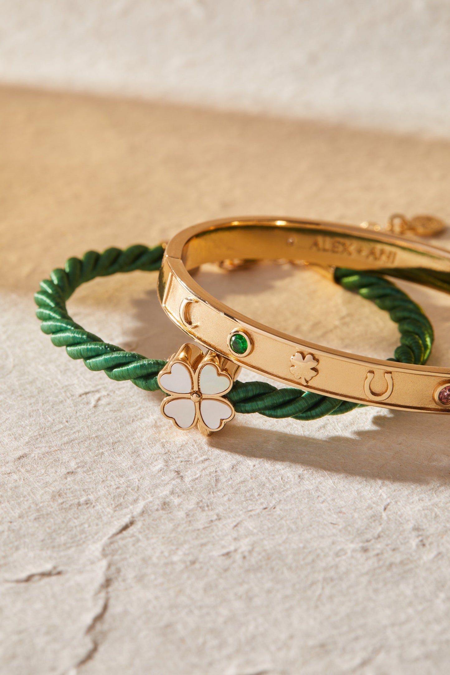 Four Leaf Clover Cord Bracelet - Alex and Ani