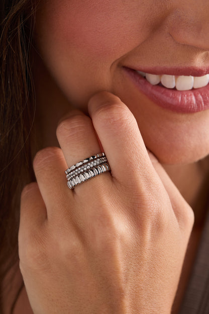 Ribbed Stacking Ring Set of 3 - Alex and Ani - Detail View 5