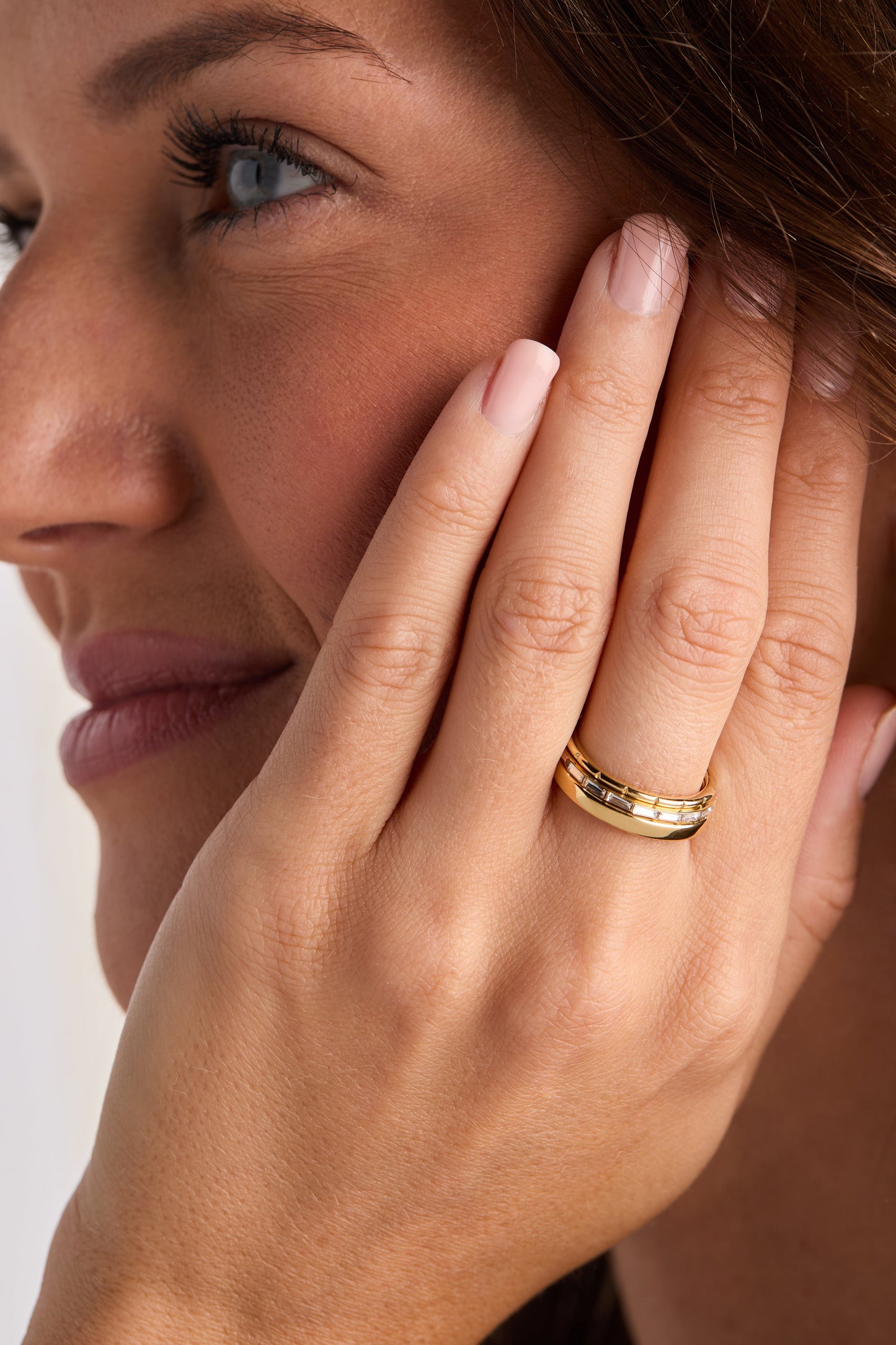 Baguette Stacking Ring Set of 3 - Alex and Ani - Back View