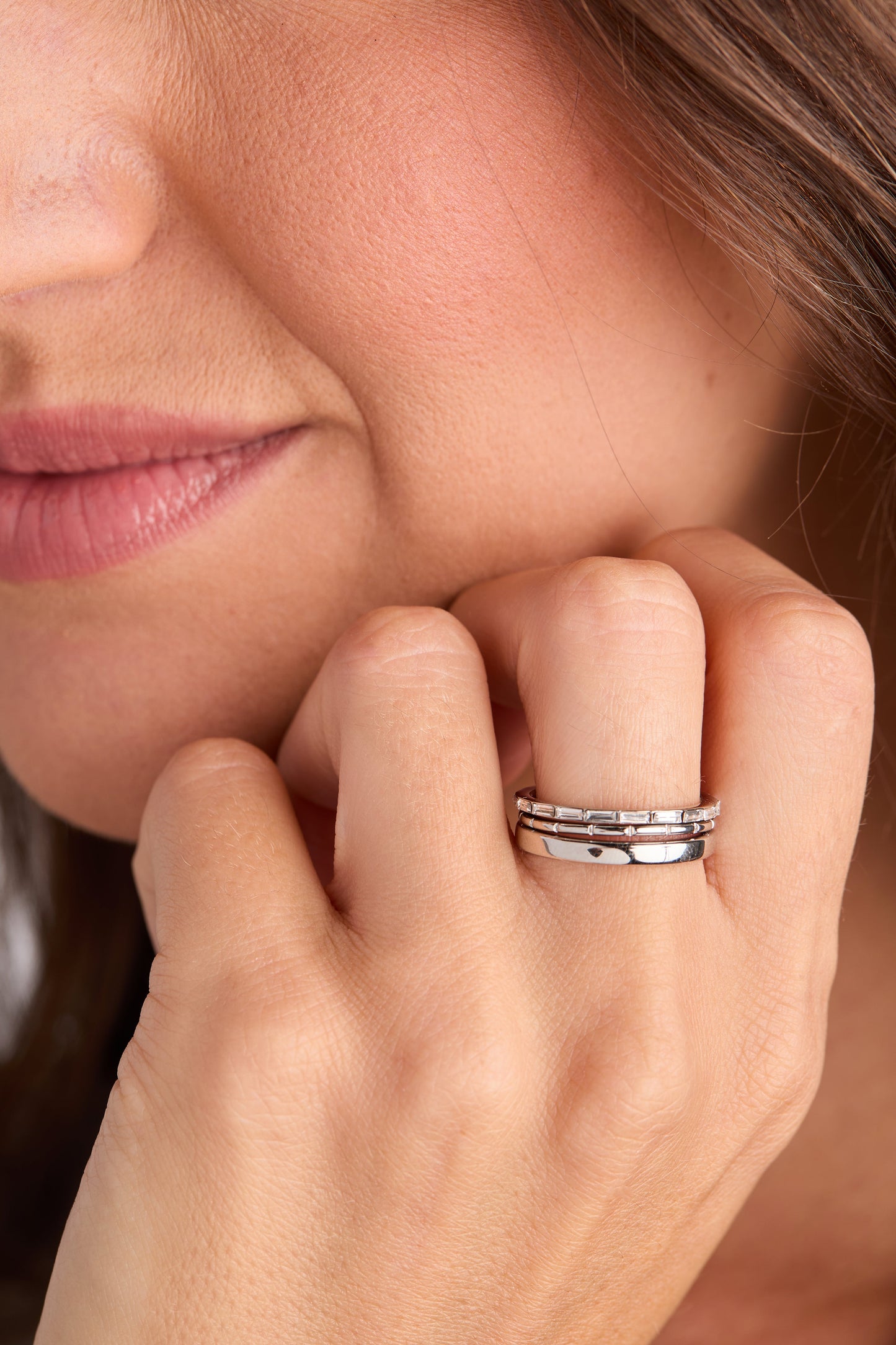 Baguette Stacking Ring Set of 3 - Alex and Ani - Detail View 6