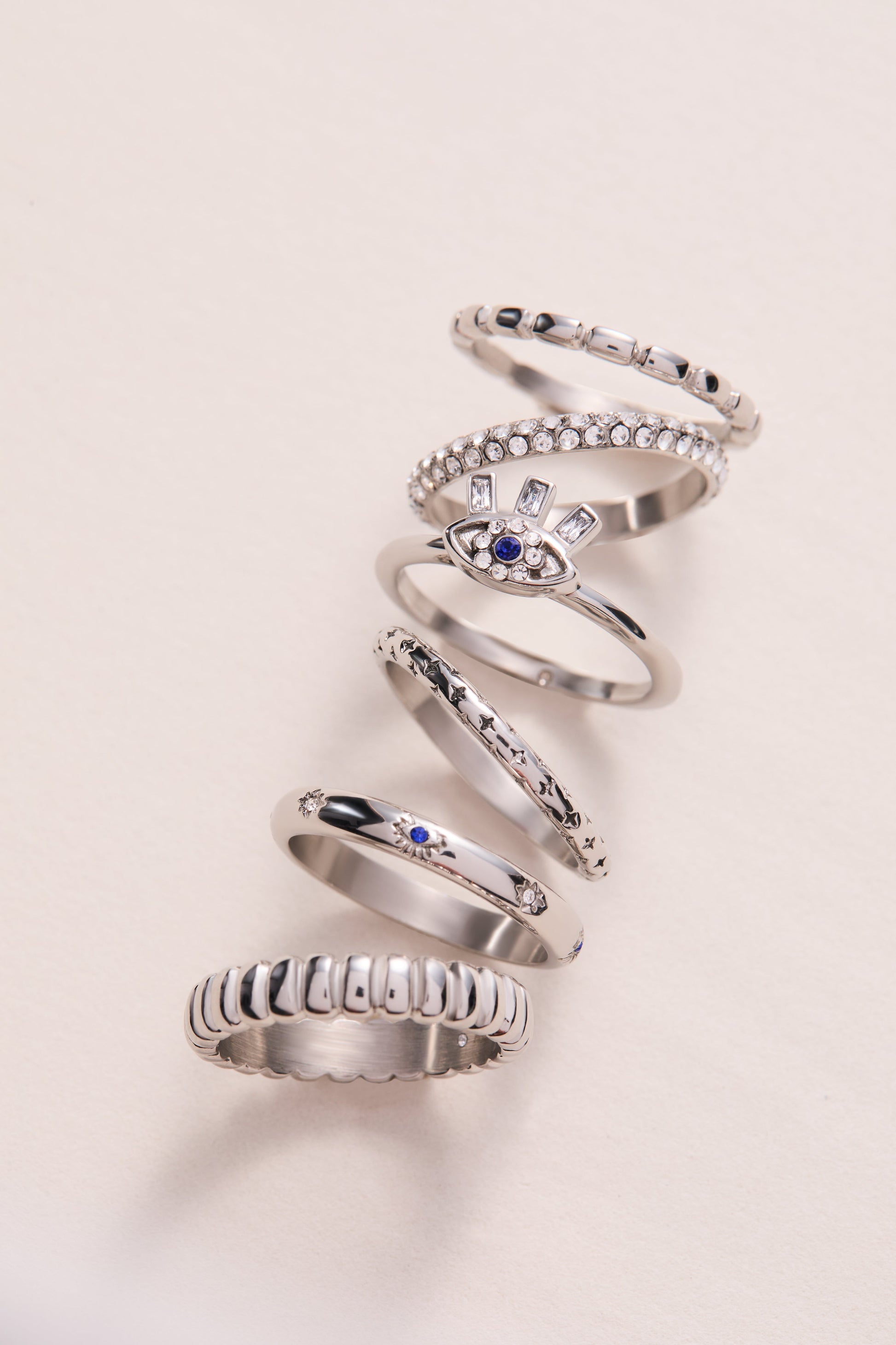 Ribbed Stacking Ring Set of 3 - Alex and Ani - Detail View 7