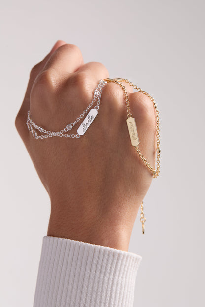Mamá Infinity Chain Double Strand Bracelet - Alex and Ani - Detail View 6