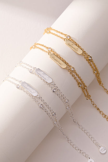 Mamá Infinity Chain Double Strand Bracelet - Alex and Ani - Side View