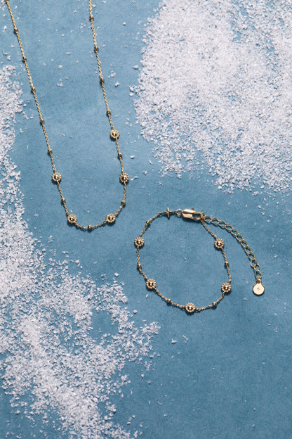 Floret Chain Necklace - Alex and Ani - Detail View 6