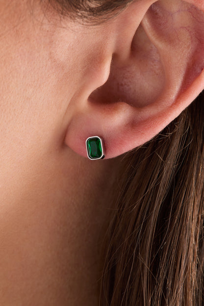 May Birthstone Stud Earrings - Alex and Ani - Detail View 7