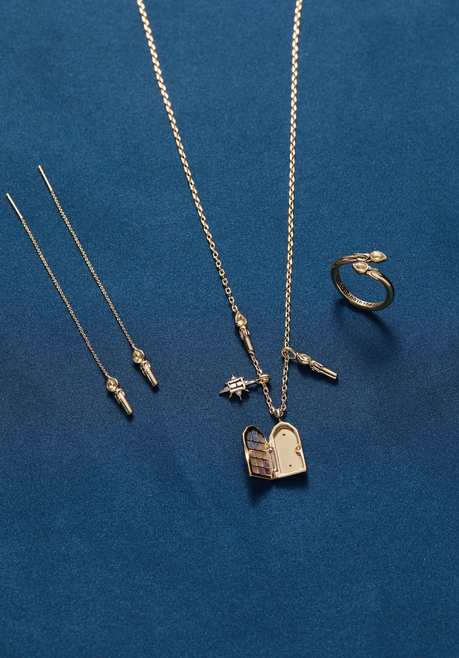 Harry Potter™ Hogwarts Great Hall Cluster Charm Necklace - Alex and Ani - Detail View 6