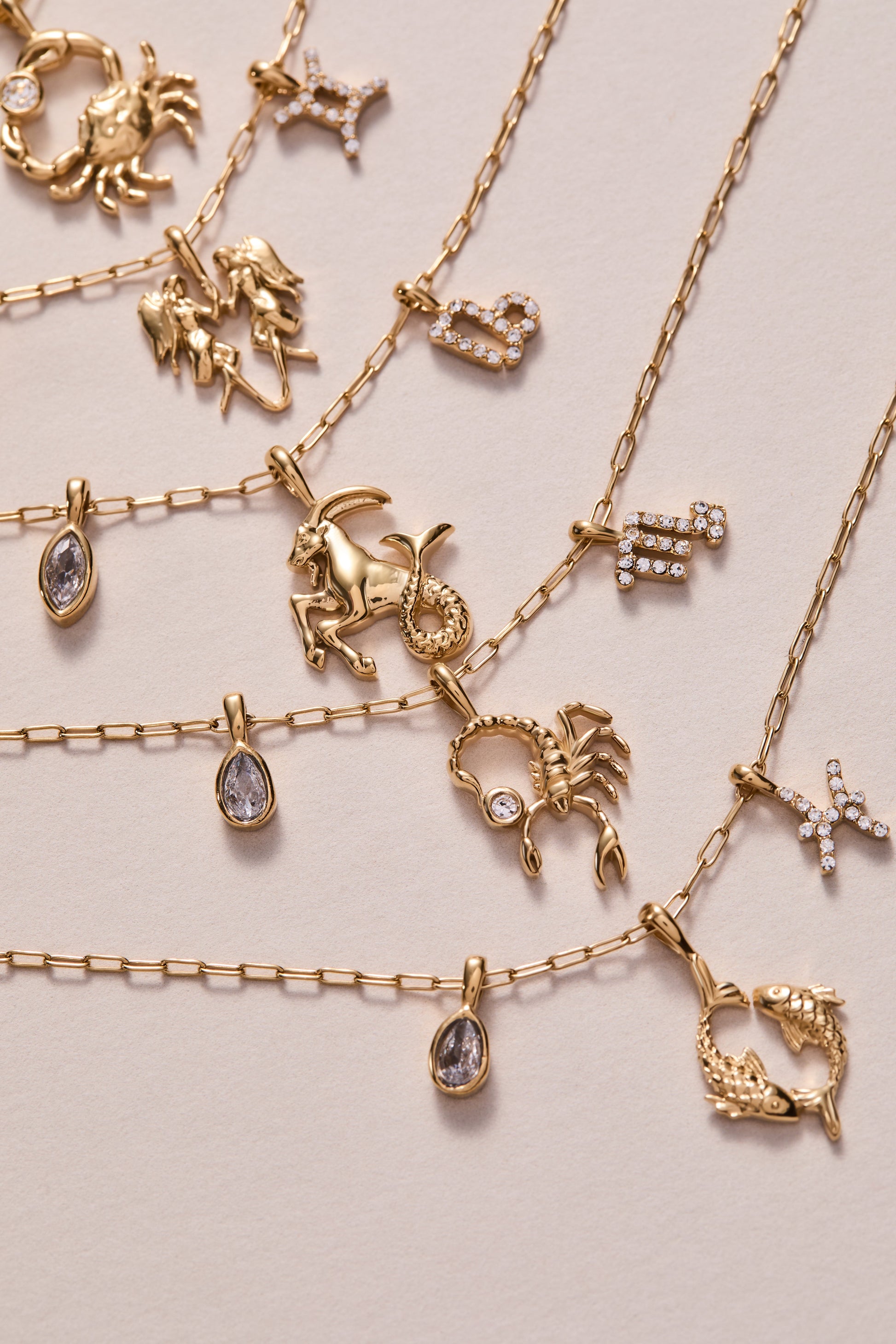Pisces Zodiac Charm Cluster Necklace - Alex and Ani - Detail View 6