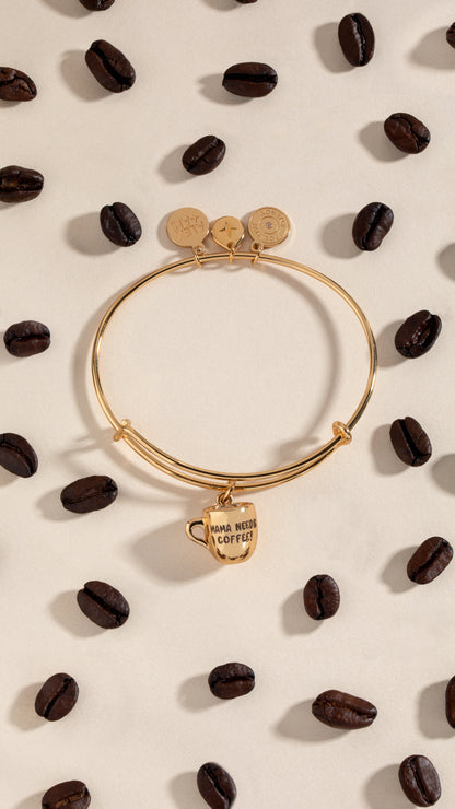 'Mama Needs Coffee' Mug Charm Bangle - Alex and Ani - Detail View 4