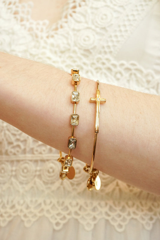 Cross Inline Bangle - Alex and Ani