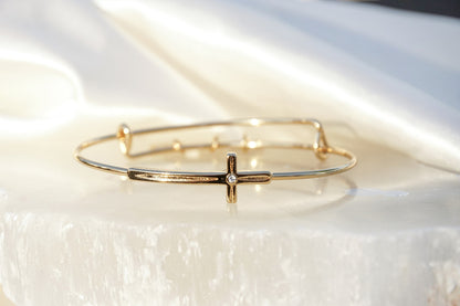 Cross Inline Bangle - Alex and Ani