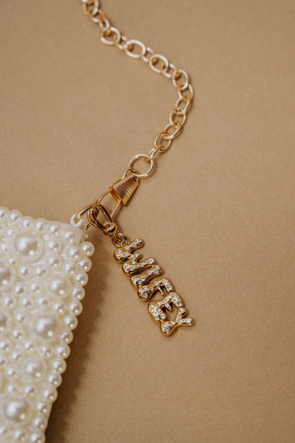 'Wifey' Bubble Crystal Clip Charm - Alex and Ani - Back View