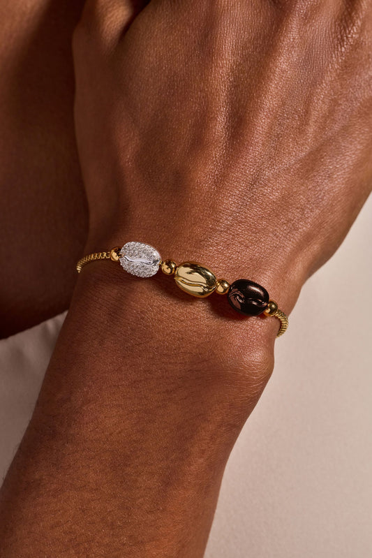 Coffee Bean Bolo Bracelet - Alex and Ani - Back View