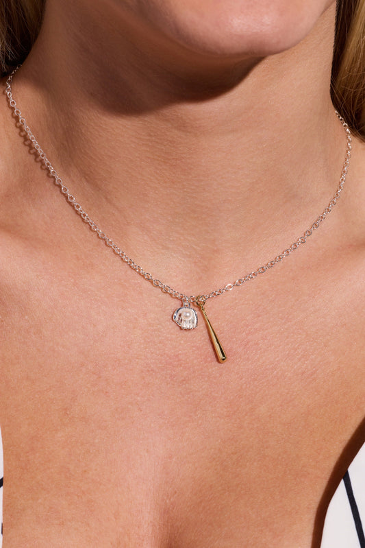 Baseball Duo Charm Pendant Necklace - Alex and Ani